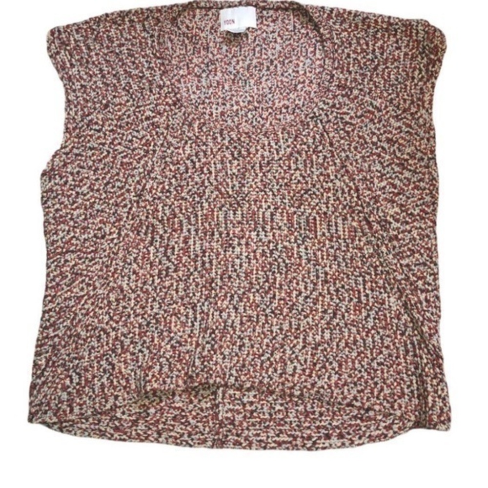 Anthropologie Yoon Multi Color Sleeveless Sweater